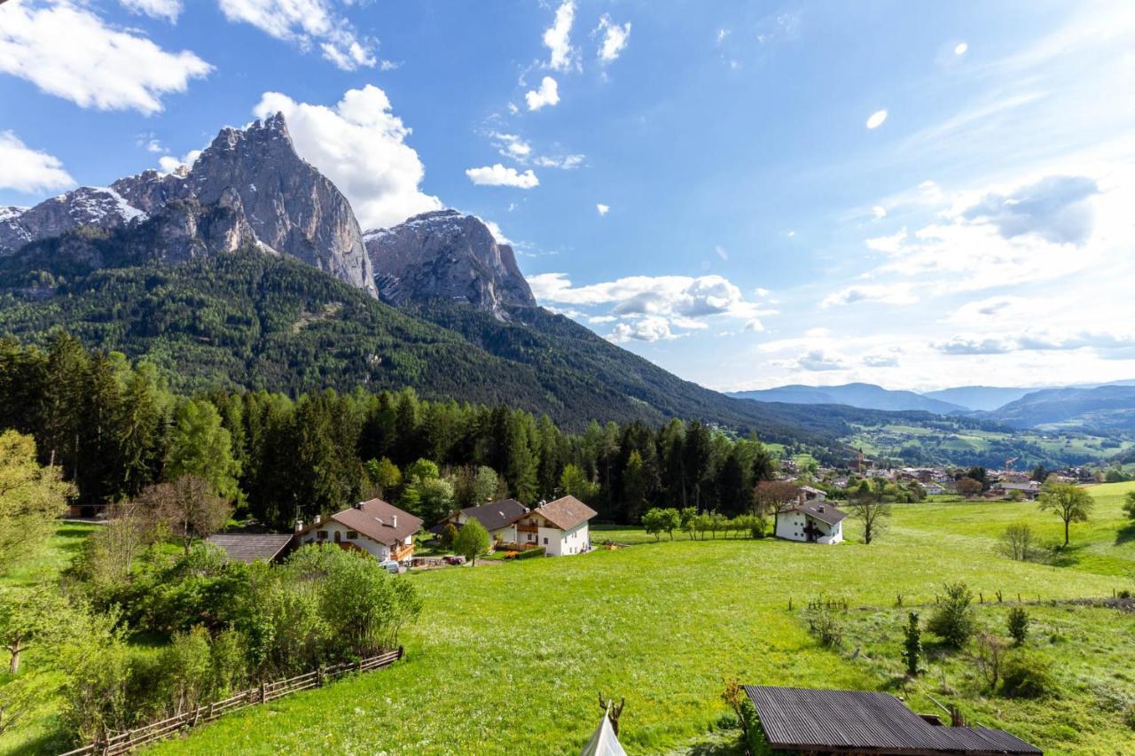 Haus Lohengrin Ferienwohnung 1 Siusi Kültér fotó