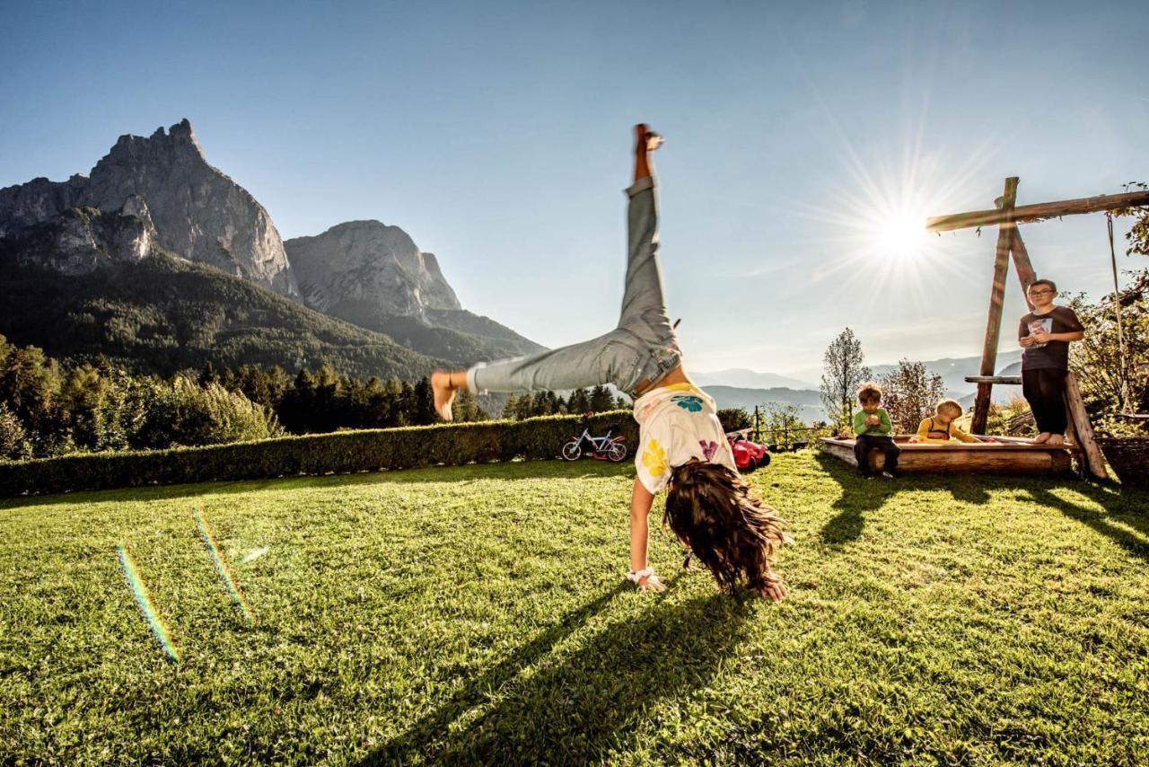 Haus Lohengrin Ferienwohnung 1 Siusi Kültér fotó